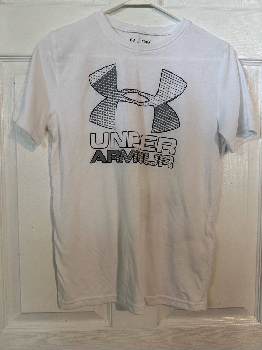 Under Armour White Short-Sleeve Logo Crew Neck Tee